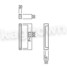 画像2: UNION【ユニオン】H2515-01-700[ドアハンドル] 押し棒（内外）取付 交換 DIY (2)
