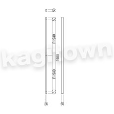 画像2: UNION【ユニオン】H2626-20-130-L1980[ドアハンドル] 押し棒（内外）取付 交換 DIY (2)