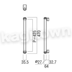 画像2: UNION【ユニオン】H2560-11-010[ドアハンドル] 押し棒（内外）取付 交換 DIY (2)