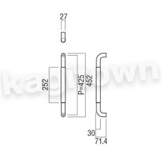 画像2: UNION【ユニオン】H2770-10-120-L452[ドアハンドル] 押し棒（内外）取付 交換 DIY (2)