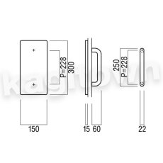 画像2: UNION【ユニオン】H5556-01-099[ドアハンドル] 押し棒（内外）取付 交換 DIY (2)