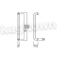 画像2: UNION【ユニオン】H5601-01-099[ドアハンドル] 押し棒（内外）取付 交換 DIY (2)