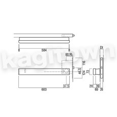 画像2: UNION【ユニオン】PHA100-40S[ドアハンドル] 押し棒（内外）取付 交換 DIY (2)