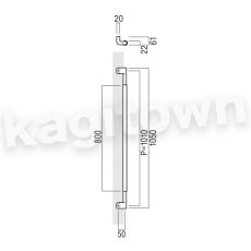 画像2: UNION【ユニオン】T11000-19-991-L1050[ドアハンドル] 押し棒（内外）取付 交換 DIY (2)