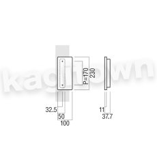 画像2: UNION【ユニオン】T110-53-076[ドアハンドル] プレート（内外）取付 交換 DIY (2)