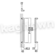 画像2: UNION【ユニオン】T1121-01-023[ドアハンドル] 押し棒（内外）取付 交換 DIY (2)