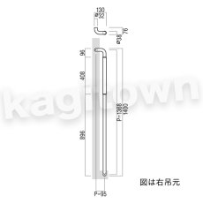 画像2: UNION【ユニオン】T1127-01-691[ドアハンドル] 押し棒（内外）取付 交換 DIY (2)