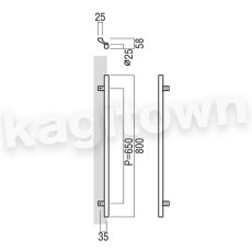 画像2: UNION【ユニオン】T1131-01-020[ドアハンドル] 押し棒（内外）取付 交換 DIY (2)