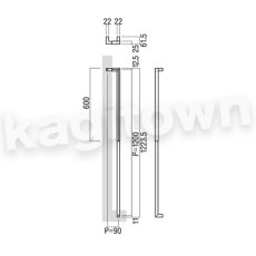 画像2: UNION【ユニオン】T1134-21-702[ドアハンドル] 押し棒（内外）取付 交換 DIY (2)