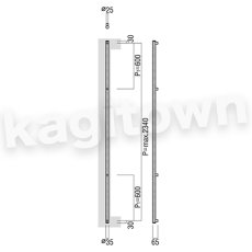 画像2: UNION【ユニオン】T1138-01-023-E[ドアハンドル] 押し棒（内外）取付 交換 DIY (2)