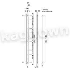画像2: UNION【ユニオン】T1149-26-101-B[ドアハンドル] 押し棒（内外）取付 交換 DIY (2)