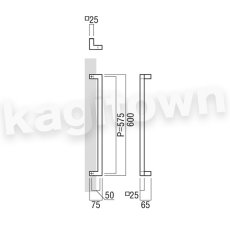 画像2: UNION【ユニオン】T1172-01-001-L600[ドアハンドル] 押し棒（内外）取付 交換 DIY (2)