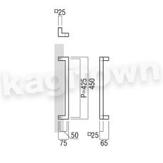 画像2: UNION【ユニオン】T1172-01-001-L450[ドアハンドル] 押し棒（内外）取付 交換 DIY (2)
