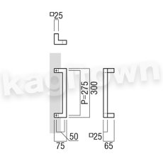 画像2: UNION【ユニオン】T1172-01-001-L300[ドアハンドル] 押し棒（内外）取付 交換 DIY (2)