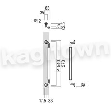 画像2: UNION【ユニオン】T1191-15-032[ドアハンドル] 押し棒（内外）取付 交換 DIY (2)