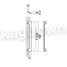 画像2: UNION【ユニオン】T1224-25-131[ドアハンドル] 押し棒 / 1セット（内外）取付 交換 DIY (2)