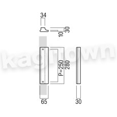 画像2: UNION【ユニオン】T1244-10-800[ドアハンドル] プレート（内外）取付 交換 DIY (2)