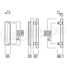 画像2: UNION【ユニオン】T1245-10-800[ドアハンドル] プレート（内外）取付 交換 DIY (2)
