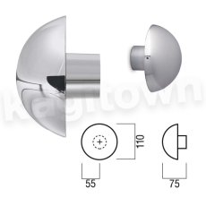 画像2: UNION【ユニオン】T15-25-001[ドアハンドル] プレート / 1セット（内外）取付 交換 DIY (2)