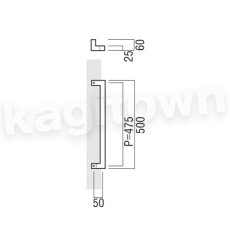 画像2: UNION【ユニオン】T1550-25-038-L500[ドアハンドル] 押し棒 / 1セット（内外）取付 交換 DIY (2)