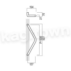画像2: UNION【ユニオン】T2051-01-023[ドアハンドル] 押し棒 / 1セット（内外）取付 交換 DIY (2)