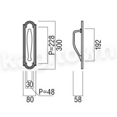 画像2: UNION【ユニオン】T21063-10-001[ドアハンドル] プレート / 1セット（内外）取付 交換 DIY (2)