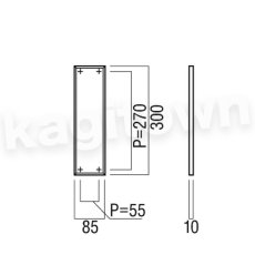 画像2: UNION【ユニオン】T21062-10-001[ドアハンドル] プレート / 1セット（内外）取付 交換 DIY (2)