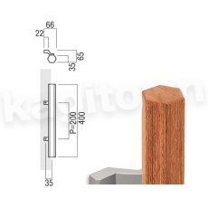 画像2: UNION【ユニオン】T220-35-050-L400[ドアハンドル] 押し棒（内外）取付 交換 DIY (2)