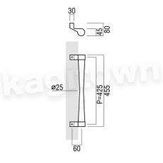 画像2: UNION【ユニオン】T2235-71-207[ドアハンドル] 押し棒（内外）取付 交換 DIY (2)