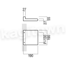 画像2: UNION【ユニオン】T2310-26-038[ドアハンドル] プレート / 1セット（内外）取付 交換 DIY (2)