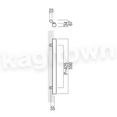 画像2: UNION【ユニオン】T25-01-023-L550[ドアハンドル] 押し棒（内外）取付 交換 DIY (2)