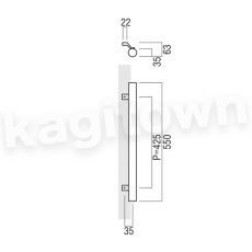 画像2: UNION【ユニオン】T25-35-050-L550[ドアハンドル] 押し棒（内外）取付 交換 DIY (2)