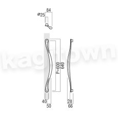 画像2: UNION【ユニオン】T2607-01-191[ドアハンドル] 押し棒（内外）取付 交換 DIY (2)