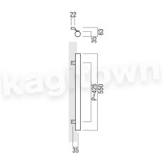 画像2: UNION【ユニオン】T25-53-101-L550[ドアハンドル] 押し棒（内外）取付 交換 DIY (2)