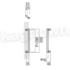 画像2: UNION【ユニオン】T2606-02-010-L300[ドアハンドル] 押し棒（内外）取付 交換 DIY (2)