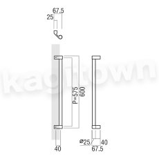 画像2: UNION【ユニオン】T2600-21-131-L600[ドアハンドル] 押し棒（内外）取付 交換 DIY (2)