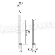 画像2: UNION【ユニオン】T2600-31-708-L600[ドアハンドル] 押し棒（内外）取付 交換 DIY (2)