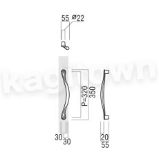 画像2: UNION【ユニオン】T2608-01-191[ドアハンドル] 押し棒（内外）取付 交換 DIY (2)