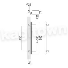 画像2: UNION【ユニオン】T2690-10-792-L600.23[ドアハンドル] 押し棒（内外）取付 交換 DIY (2)