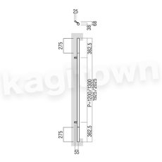 画像2: UNION【ユニオン】T2681-35-162-L1925[ドアハンドル] 押し棒（内外）取付 交換 DIY (2)