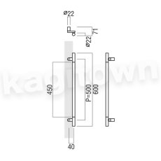 画像2: UNION【ユニオン】T2690-10-791-L600[ドアハンドル] 押し棒（内外）取付 交換 DIY (2)