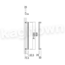 画像2: UNION【ユニオン】T2746-25-131[ドアハンドル] 押し棒（内外）取付 交換 DIY (2)
