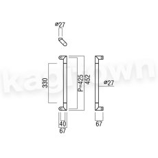 画像2: UNION【ユニオン】T2750-11-708-L452[ドアハンドル] 押し棒（内外）取付 交換 DIY (2)