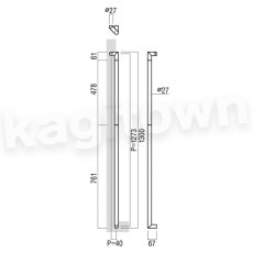 画像2: UNION【ユニオン】T2751-21-702[ドアハンドル] 押し棒（内外）取付 交換 DIY (2)