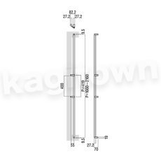 画像2: UNION【ユニオン】T2850-11-010-A[ドアハンドル] 押し棒（内外）取付 交換 DIY (2)