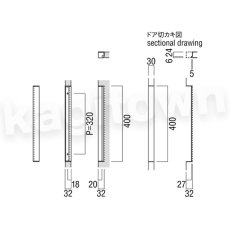 画像2: UNION【ユニオン】T2840-15-063[ドアハンドル] 掘込 / 1ケ 取付 交換 DIY (2)