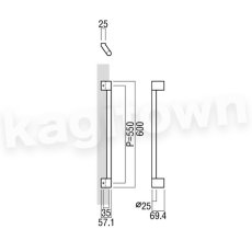 画像2: UNION【ユニオン】T2864-20-131[ドアハンドル] 押し棒（内外）取付 交換 DIY (2)