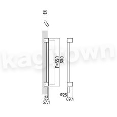 画像2: UNION【ユニオン】T2864-10-130[ドアハンドル] 押し棒（内外）取付 交換 DIY (2)
