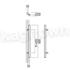 画像2: UNION【ユニオン】T2930-51-698[ドアハンドル] 押し棒（内外）取付 交換 DIY (2)