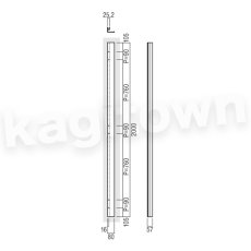 画像2: UNION【ユニオン】T2955-02-190-L2000[ドアハンドル] 押し棒（内外）取付 交換 DIY (2)